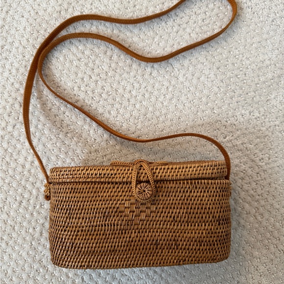 Bembien Harper Bag Brown Woven Crossbody - Picture 2 of 6